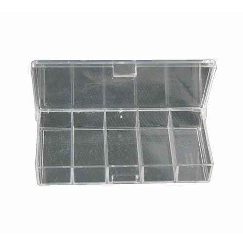 Коробка СВ-01 прозрачная 100*50*17мм 5отд. Три кита