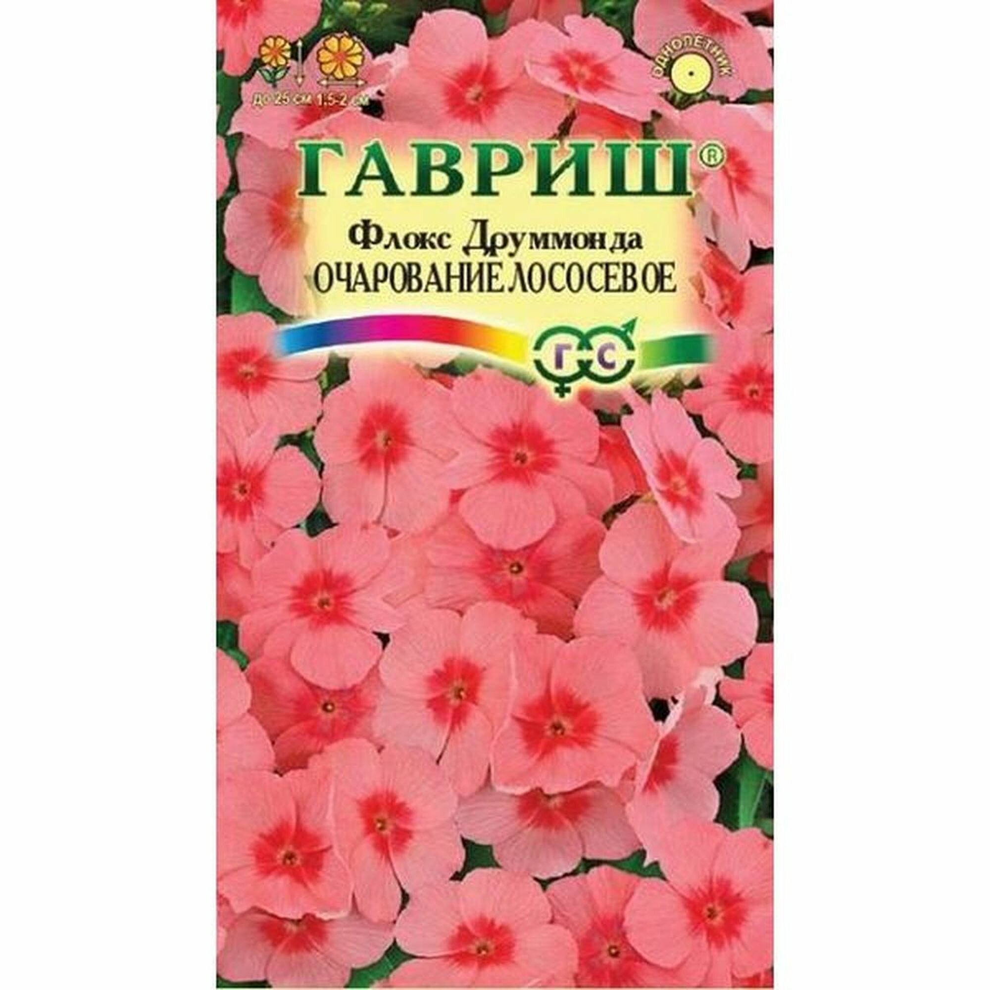 Семена Флокс Очарование лососевое друммонда однолетник гавриш 005г