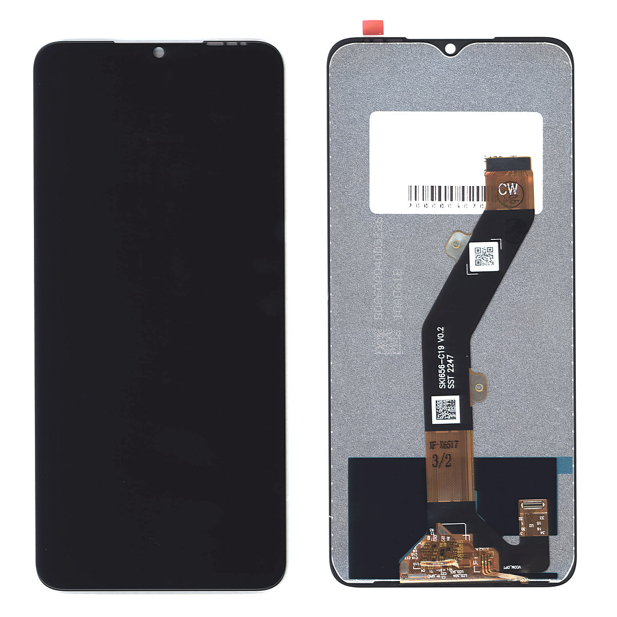 Дисплей (модуль) для Infinix Hot 30i (X669D) в сборе с тачскрином черный