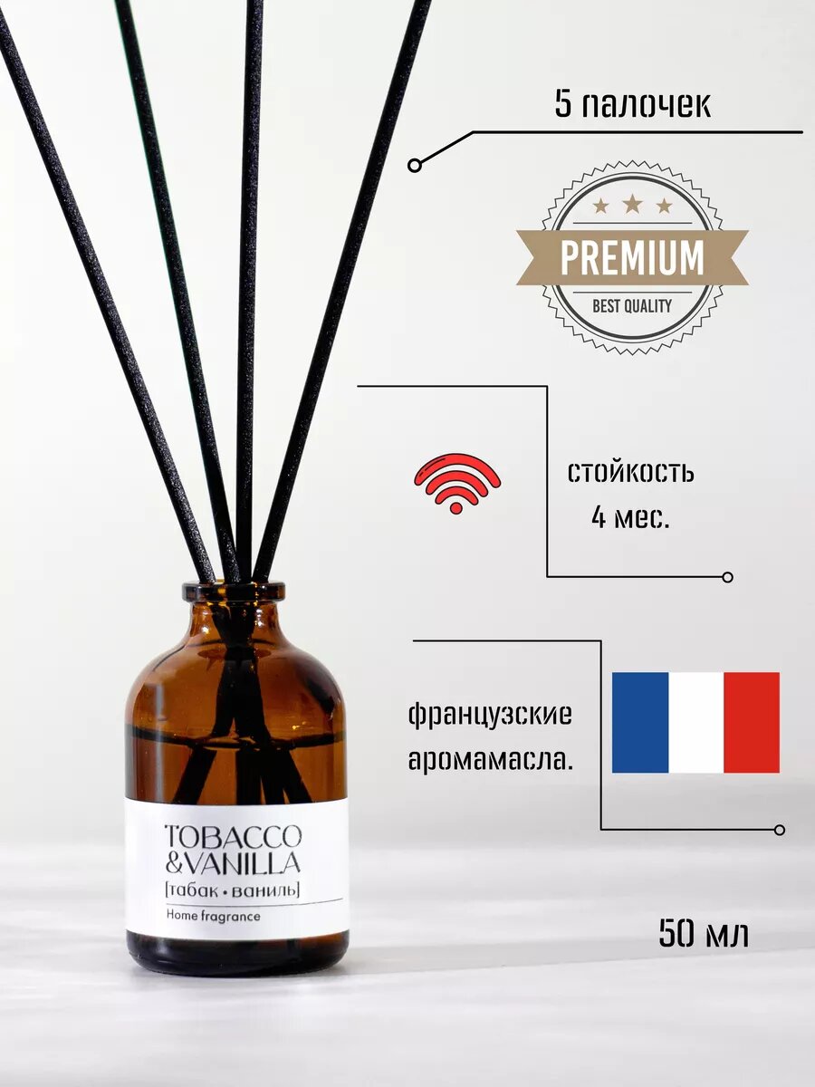 фото Диффузор ароматизатор с палочками банановый хлеб 50 мл.