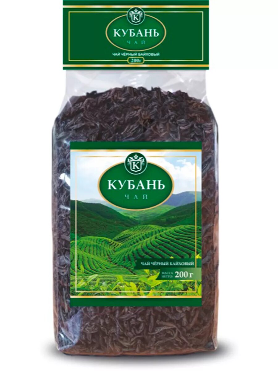 Чай черный байховый Азерчай  Кубань   крупнолистовой   200 г