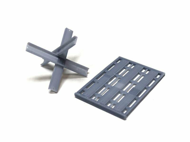 Противотанковый еж швеллер 3 шт. Масштаб 1:35