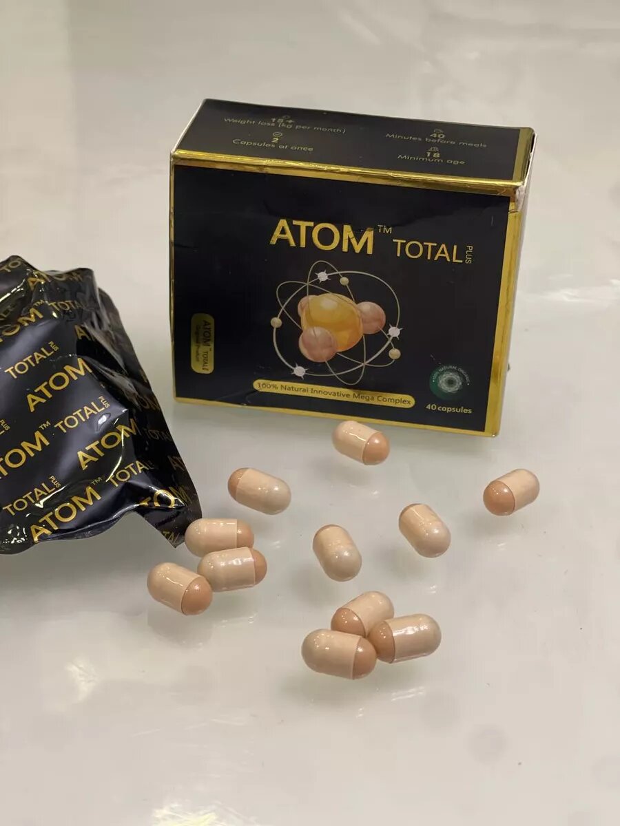 Регуляторы Аппетита Капсулы для похудения Atom Total plus