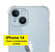 Защитный чехол на iPhone 14 тонкий / прозрачный / противоударный ...