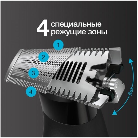Триммер Braun XT5100, для бороды и усов, с насадками, 3 в 1 — фото 1