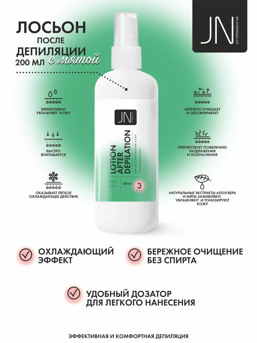 JessNail Professional / Лосьон после депиляции восстанавливающий 200 мл