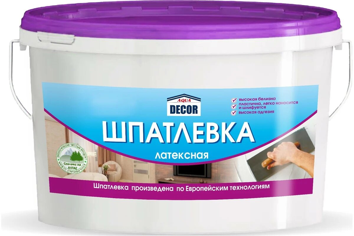 Aquadecor Шпатлевка латексная 3 кг 4шт УТ-00001208