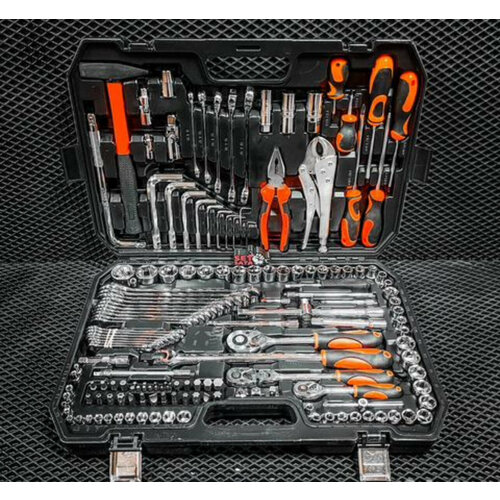 Набор инструментов ключей 156 предметов для автомобиля/для дома в кейсе