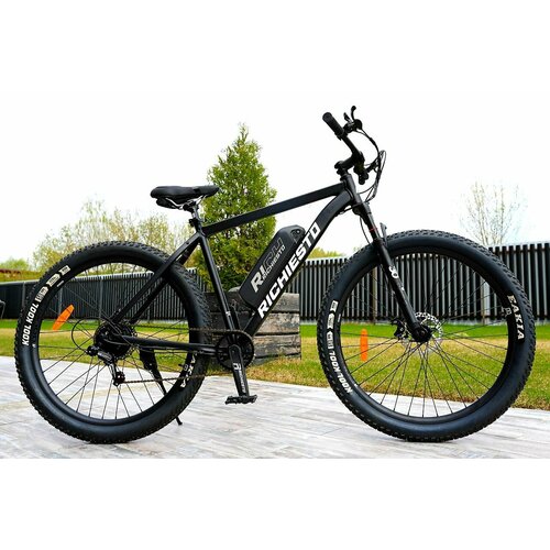 Электровелосипед RICHIESTO 29 Алюминиевая рама 205 фэтбайк горный городской дорожный Взрослый Туристический чёрный 137500₽