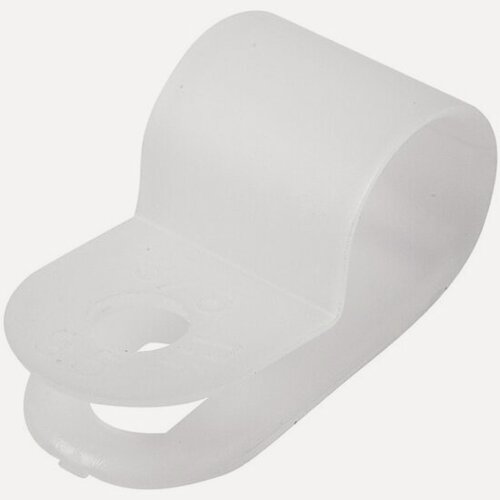 Изображение товара Кабельная скоба под винт Rexant для кабеля до 9 мм белая (50 шт./упак.)