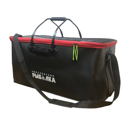 Большая сумка для рыбалки, кан, для рыбы/для прикормки, Ярославская Рыбалка 70см, 65л непромокаемая, гермосумка красная