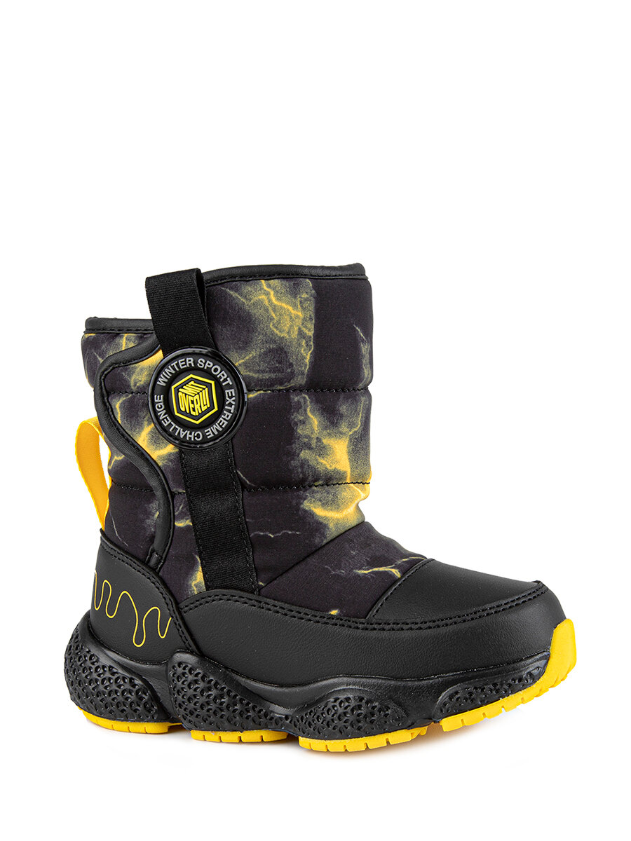 Дутики Kapika размер 26 черный/желтый