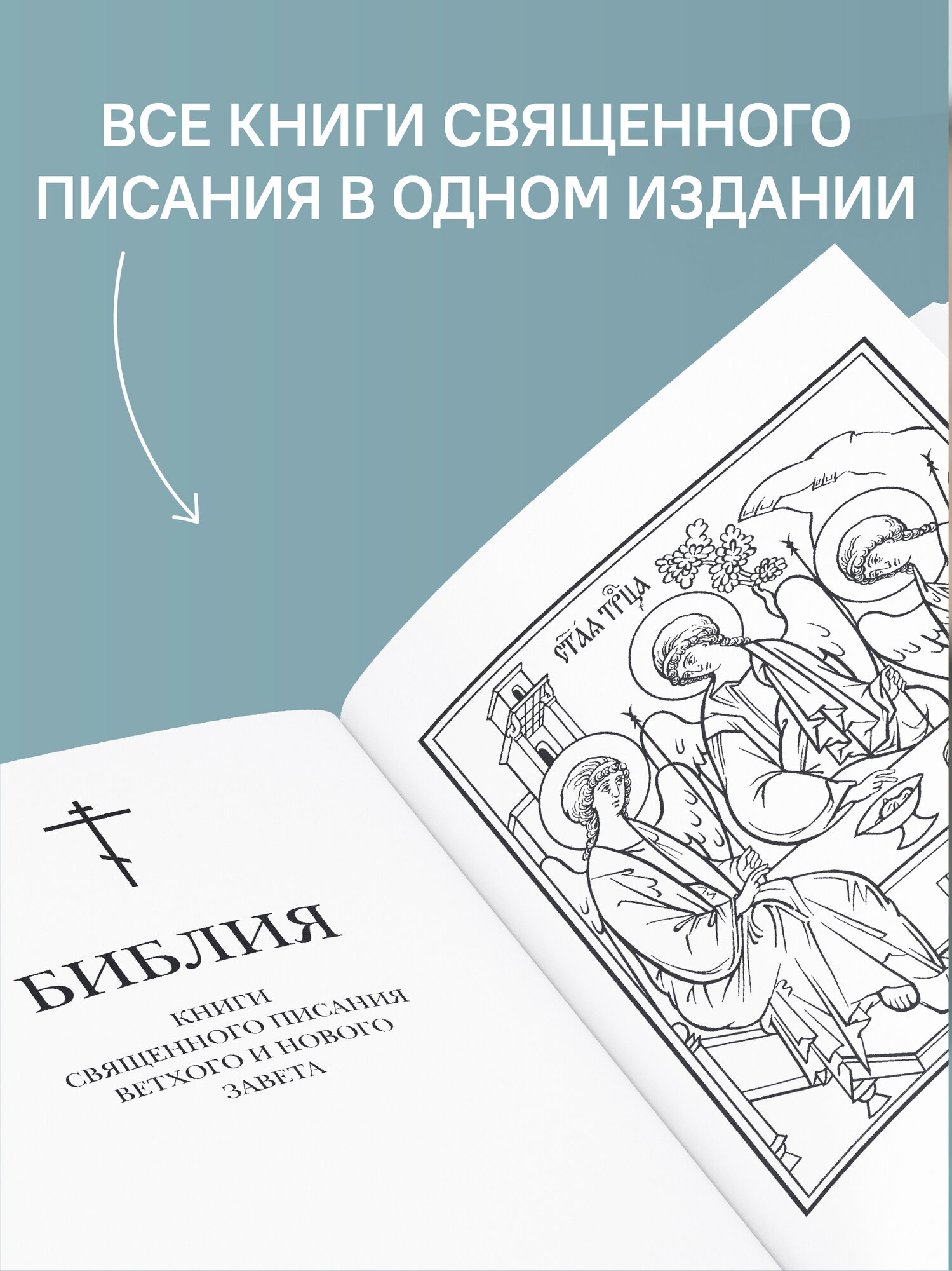 Библия.Книги Священного Писания Ветхого и Нового Завета.Серебряная серия - фото №2