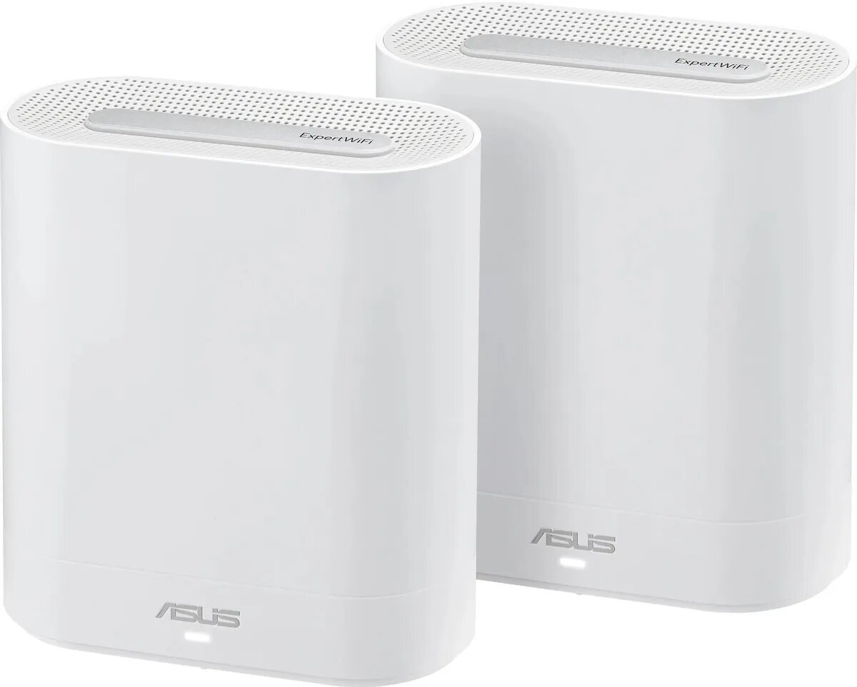 Бесшовный Mesh роутер ASUS EBM68, AX7800, белый, 2 шт. в комплекте [ebm68 (w-2-pk)]