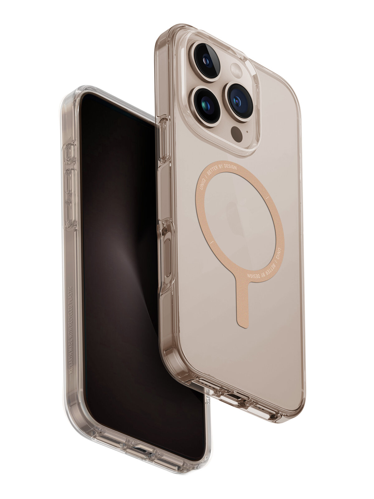 Uniq для iPhone 16 Pro Max чехол Clario Champagne Gold (MagSafe) — фото 1