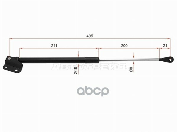 Амортизатор крышки багажника Honda CR-V 95-01 Sat арт. ST-40-0007