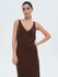 Вязаное платье макси KIVI CLOTHING, сливовый XS-S