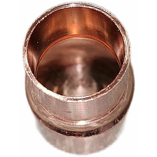 Муфта медная двухраструбная переходная 22х18, под пайку, для холодильных систем