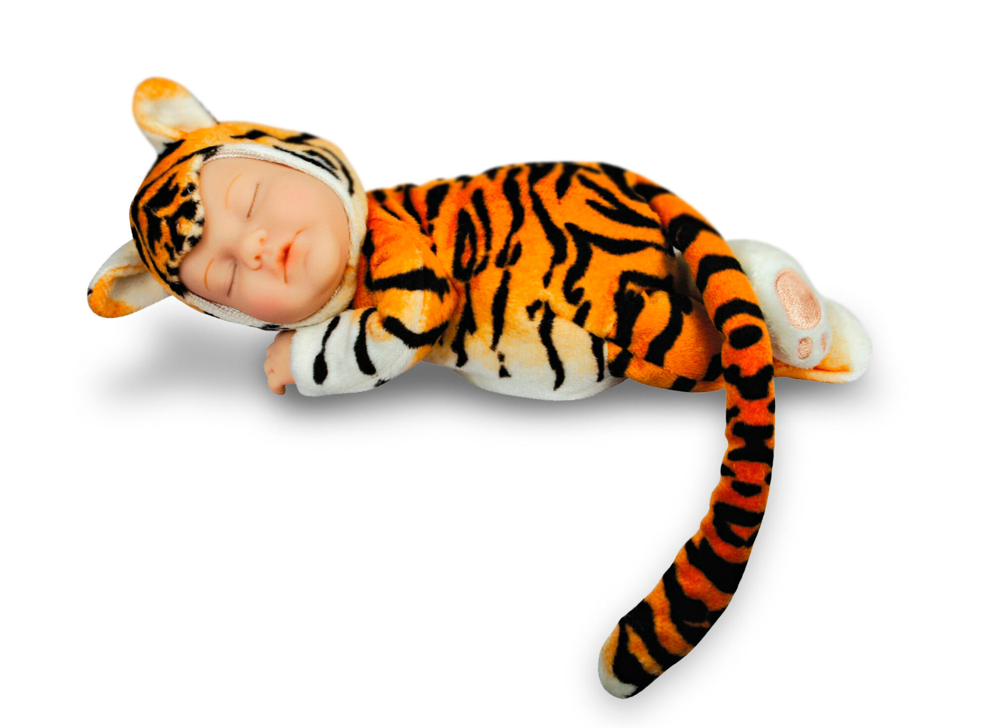 Пупс мягконабивной коллекционный Anne Geddes "Тигренок" 23 см