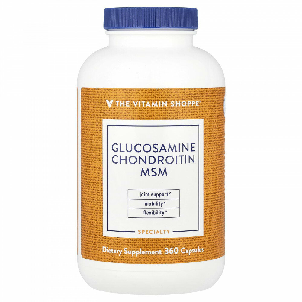The Vitamin Shoppe, Глюкозамин и хондроитин МСМ, 360 капсул