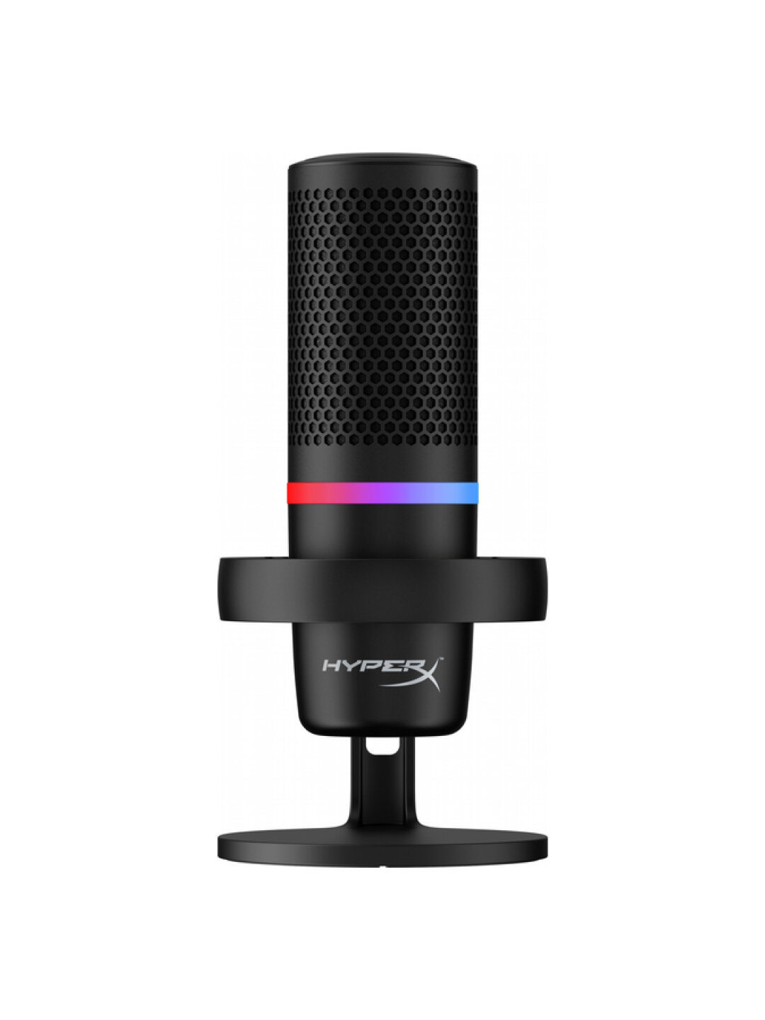Игровой микрофон, микрофон HyperX DuoCast Black, студийная запись, RGB, USB, 4P5E2AA — фото 1