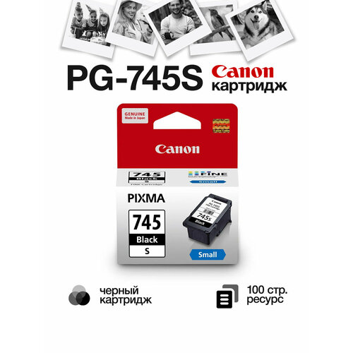 Картридж для струйного принтера Canon Pixma PG-745S черный