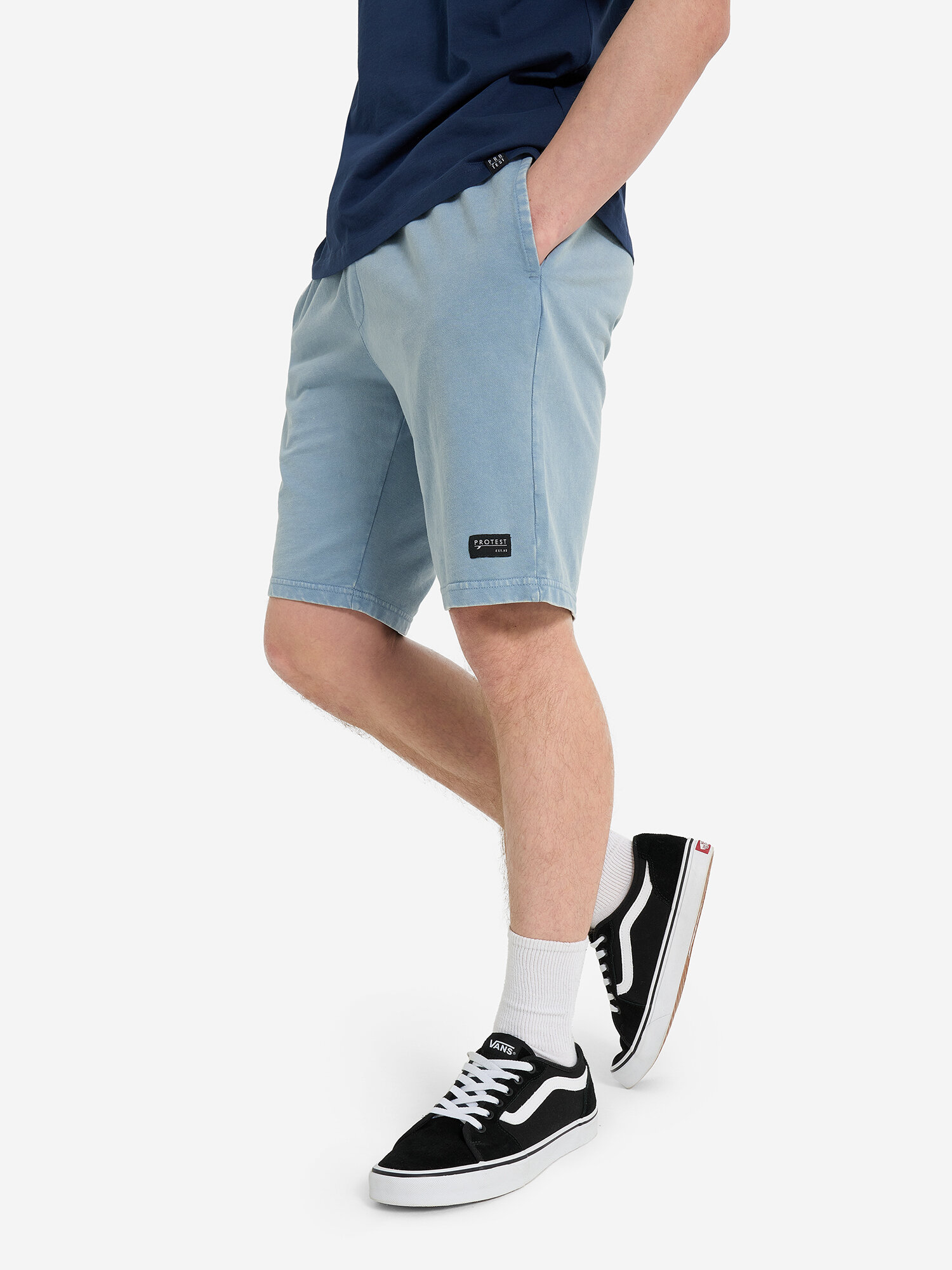 Шорты PROTEST Protest SS25 Male Garment dye shorts, размер 54, голубой