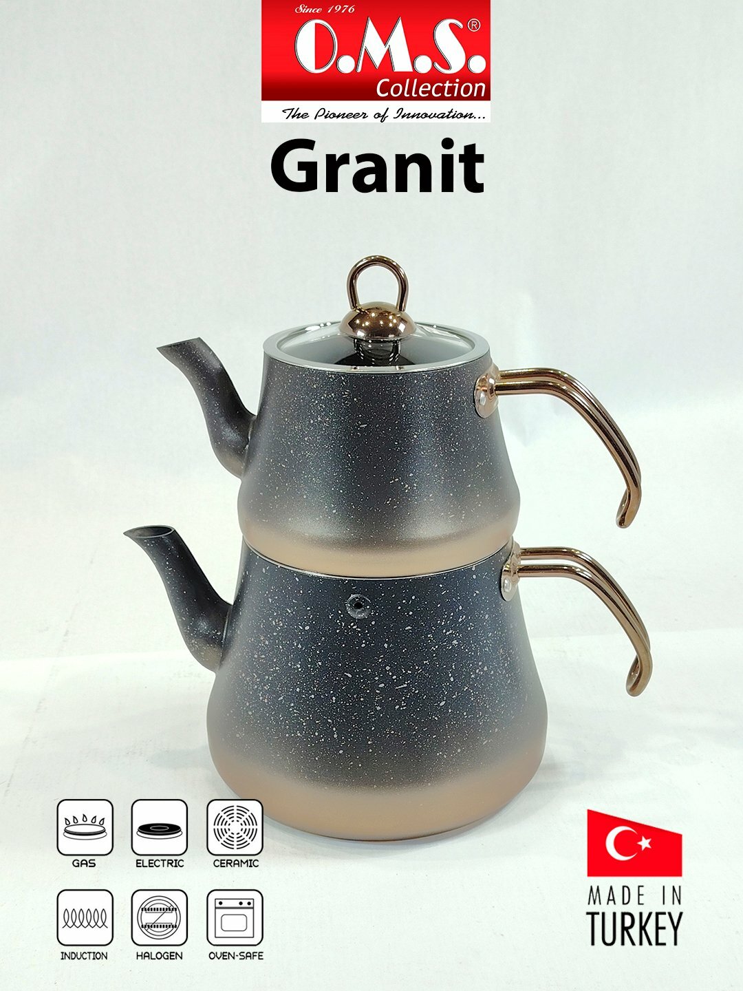 Чайник O.M.S. 8200-L, XL, Карамельный