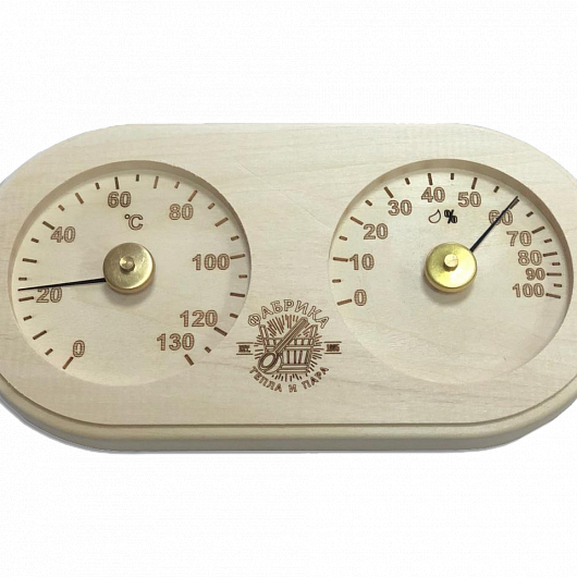 Банная станция (гигрометр+термометр) очки липа