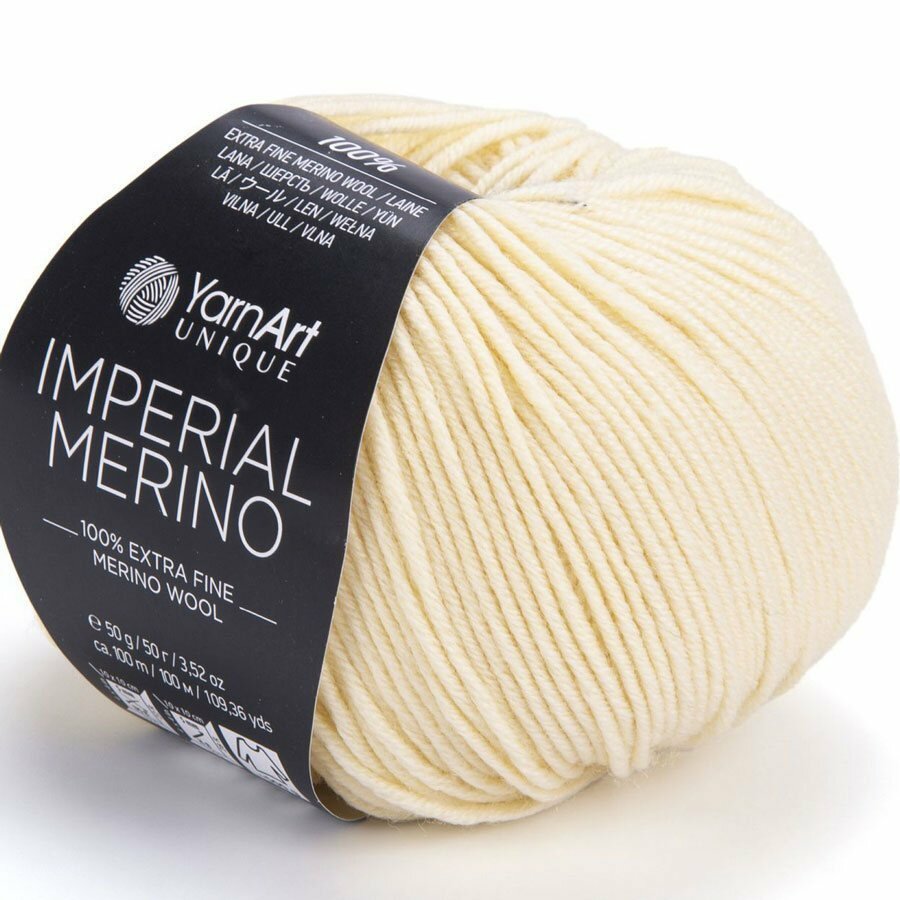 Пряжа Yarnart IMPERIAL MERINO 3304 экрю (10 мотков)