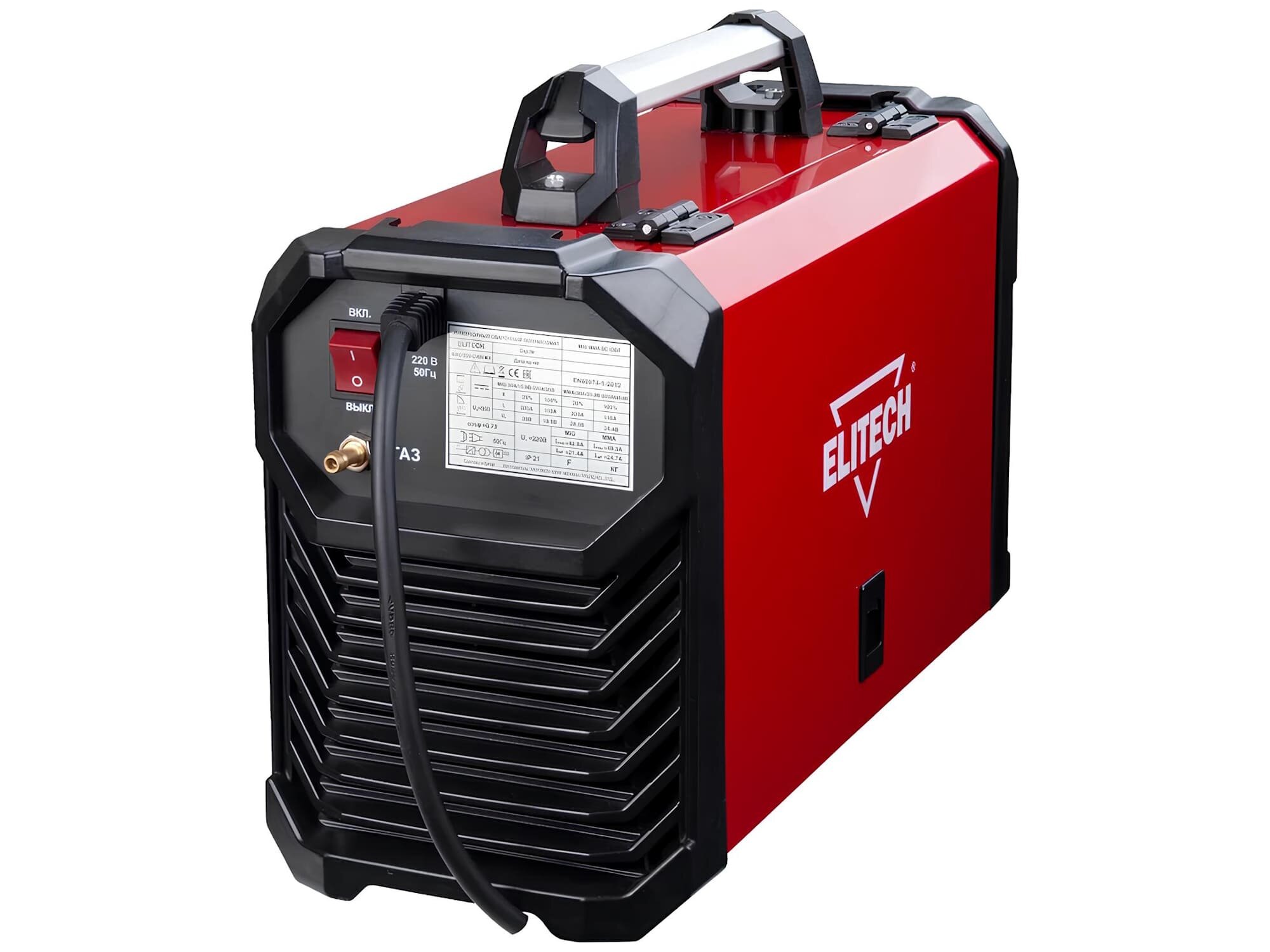Сварочный полуавтомат Elitech АИС 220 СИН ЖК (MIG/MAG + MMA + TIG Lift, функция VDR) — фото 1