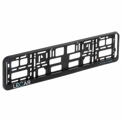 фото Lecar lecar000090408 рамка под номерной знак, черная шелкография, с вкладышем