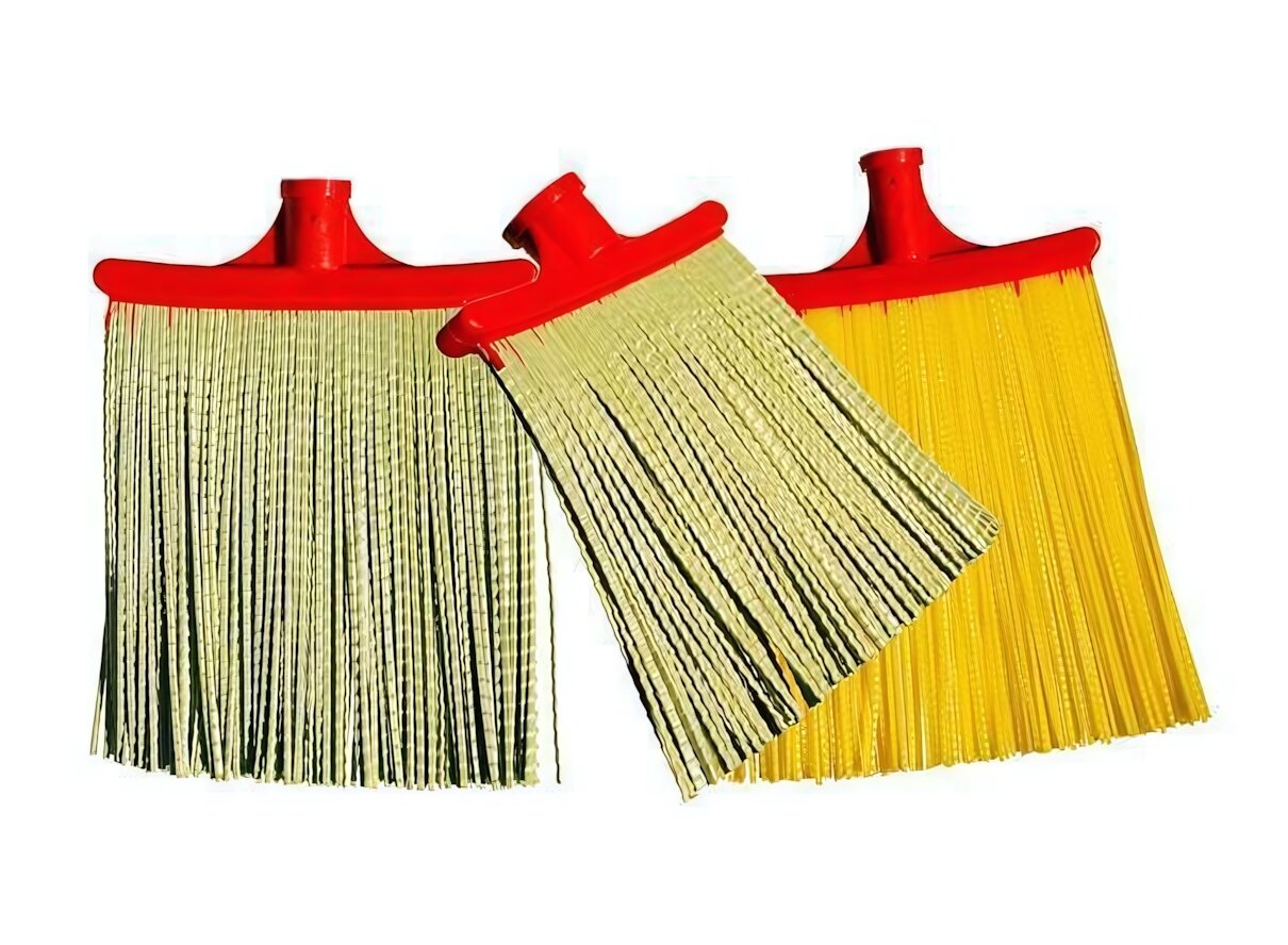 Метла №3 широкая 26*34мм для уличной уборки пластиковая крепление