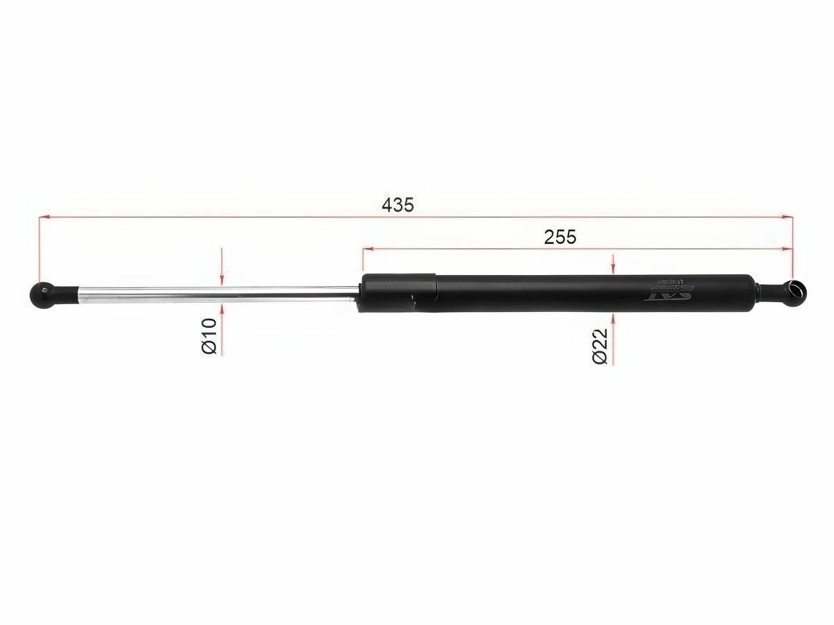 Амортизатор крышки багажника левый для Хонда Фит, Джаз арт ST400011 SAT