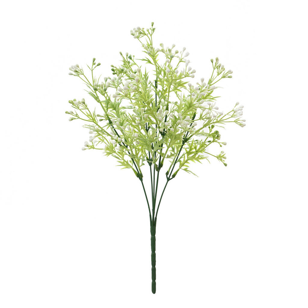 Silk plant wall decor with fake grass bundles for living room and bedroom