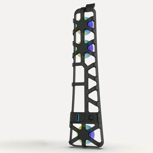 Изображение товара Система охлаждения DOBE для консоли Sony Playstation 5 Slim (PS5 Slim) с RGB подсветкой (черный)