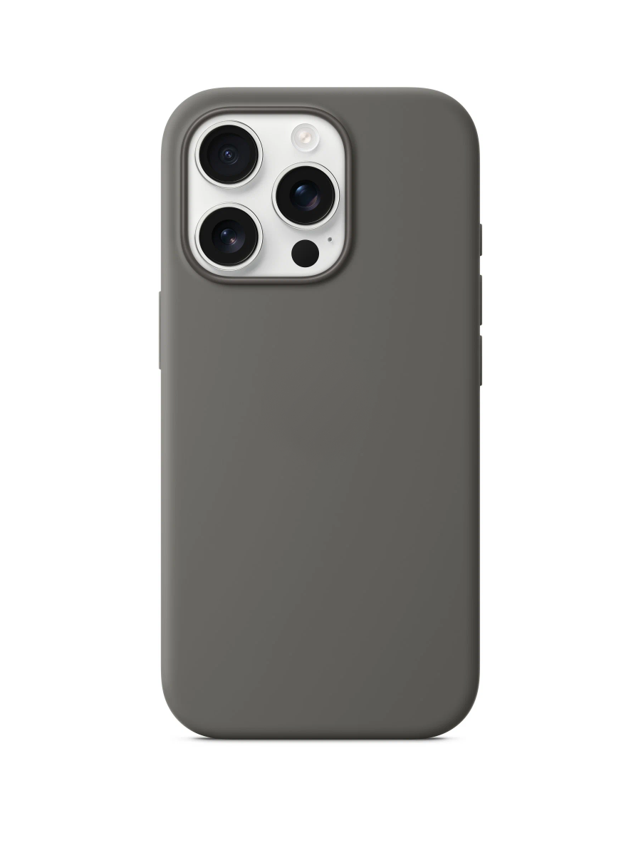 Чехол силиконовый Магсейф для iPhone 16 Pro Max Stone Gray, Silicone case Магсейф для айфон 16 Про Макс - Серый