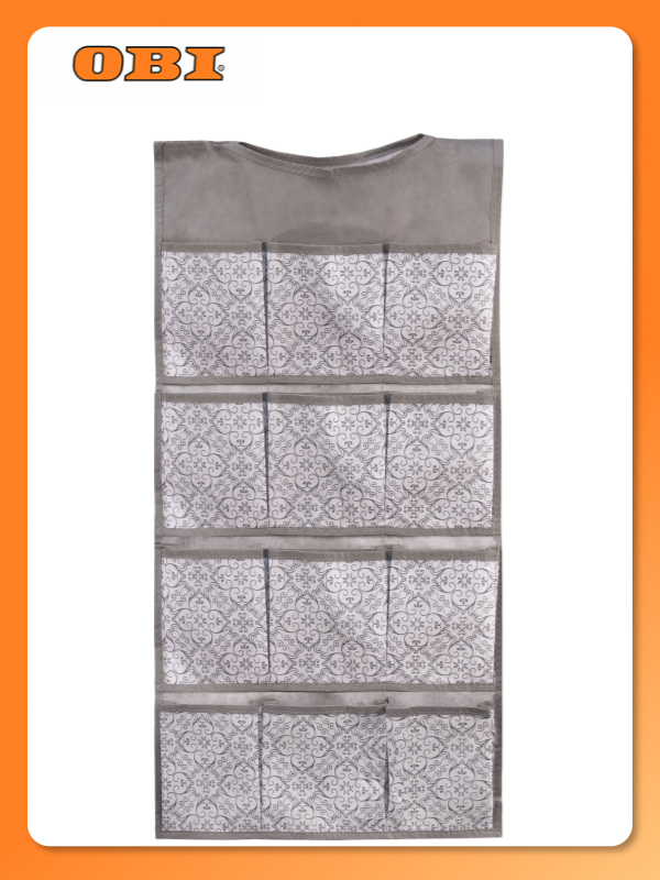 Подвесной органайзер 12 секций BUTLER 005.24 серый с узором 82х40см