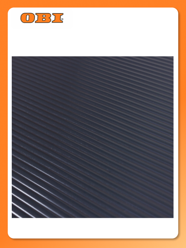 Коврик Joy Home AntiSlip 50x150 см PEVA серый с полосками