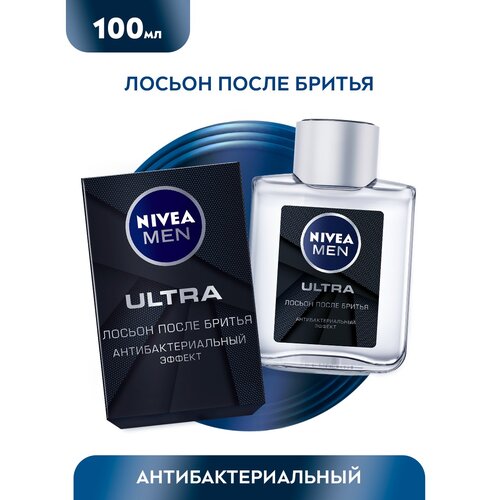 Лосьон после бритья NIVEA MEN ULTRA с антибактериальным эффектом, 100 мл. лосьон после бритья nivea men антибактериальный лосьон после бритья ultra