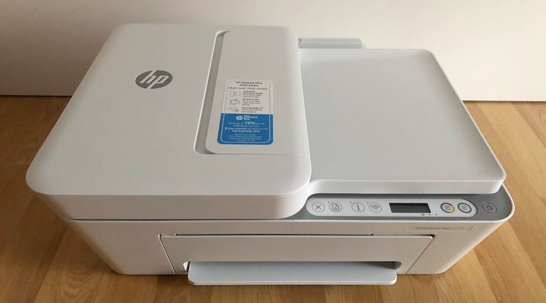 МФУ струйное HP DeskJet Plus 4120 All in One Printer (А4 принтер/сканер/копир 1200dpi 20(16)ppm ADF35 WiFi BLE USB) (3XV14B)