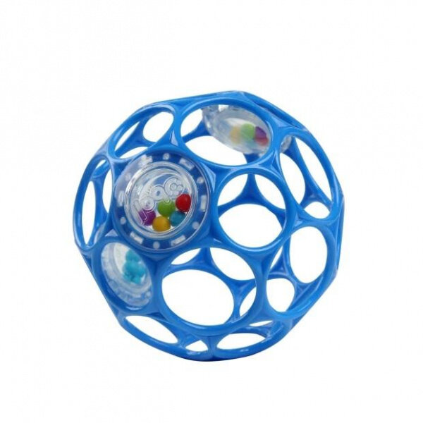 Развивающая игрушка Мяч Oball с погремушкой Синий, Bright Starts
