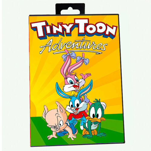 Картридж Actions Tiny Toon Adventures: Buster's Hidden Treasure Для приставки Sega Genesis Sega Mega Drive 16 bit MD
