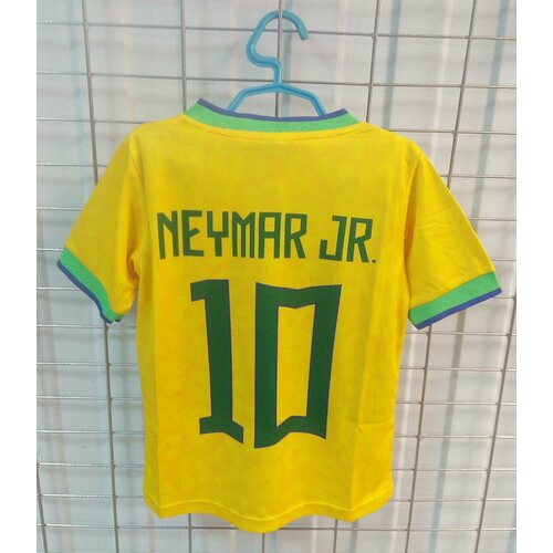 фото Футбольная детская неймар размер 18 ( на 5-6 лет ) форма ( майка + шорты ) сборной бразилии по футболу №10 neymar brazil