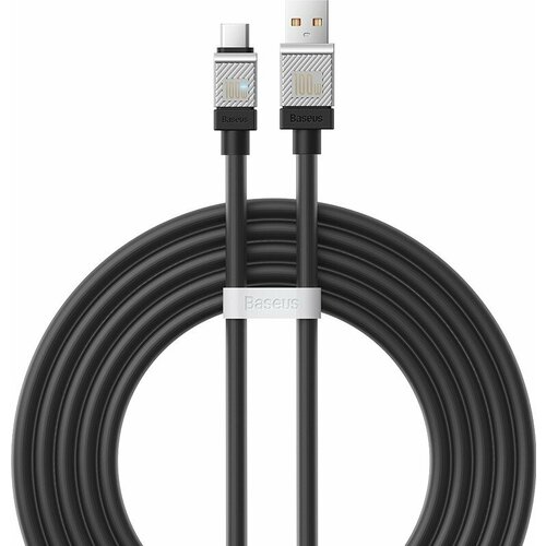 Кабель Baseus CoolPlay Series Fast Charging Cable USB to Type-C 100W 2m Black (CAKW000701)