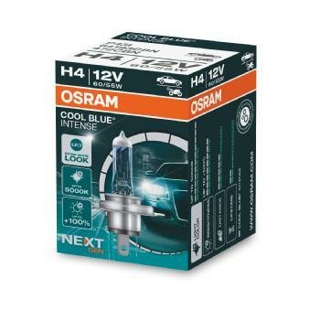 Лампа H4 12V- 6055W (P43t) (белый яркий свет-голуб. оттен.) Cool Blue Intense next generation 64193CBN osram 1шт