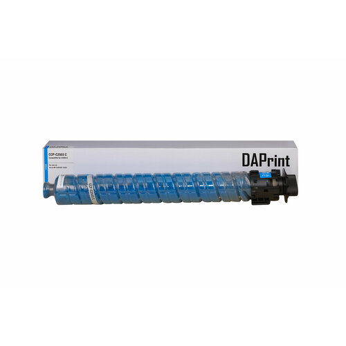 Картридж лазерный DAPrint DP-C2503 (841928), тип MPC2503H, Cyan (Голубой) для Ricoh Aficio MPC2003/2004/2011/2503/2504 9500 стр картридж лазерный daprint dp c2503 841927 тип mpc2503h magenta пурпурный для ricoh aficio mpc2003 2004 2011 2503 2504 9500 стр