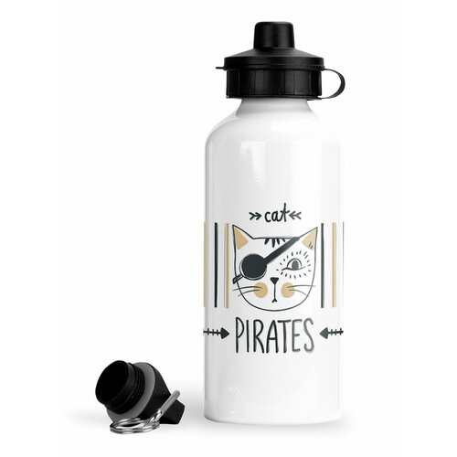 фото Спортивная бутылка для воды cat pirates luzimuzi