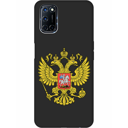 Матовый Soft Touch силиконовый чехол на Oppo A52, A72, Оппо А52, А72 с 3D принтом Patriot черный матовый soft touch силиконовый чехол на oppo a52 a72 оппо а52 а72 с 3d принтом infinity w черный