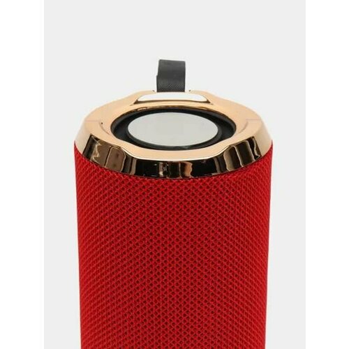 Портативная беспроводная блютуз колонка красная розовое золото 84900₽